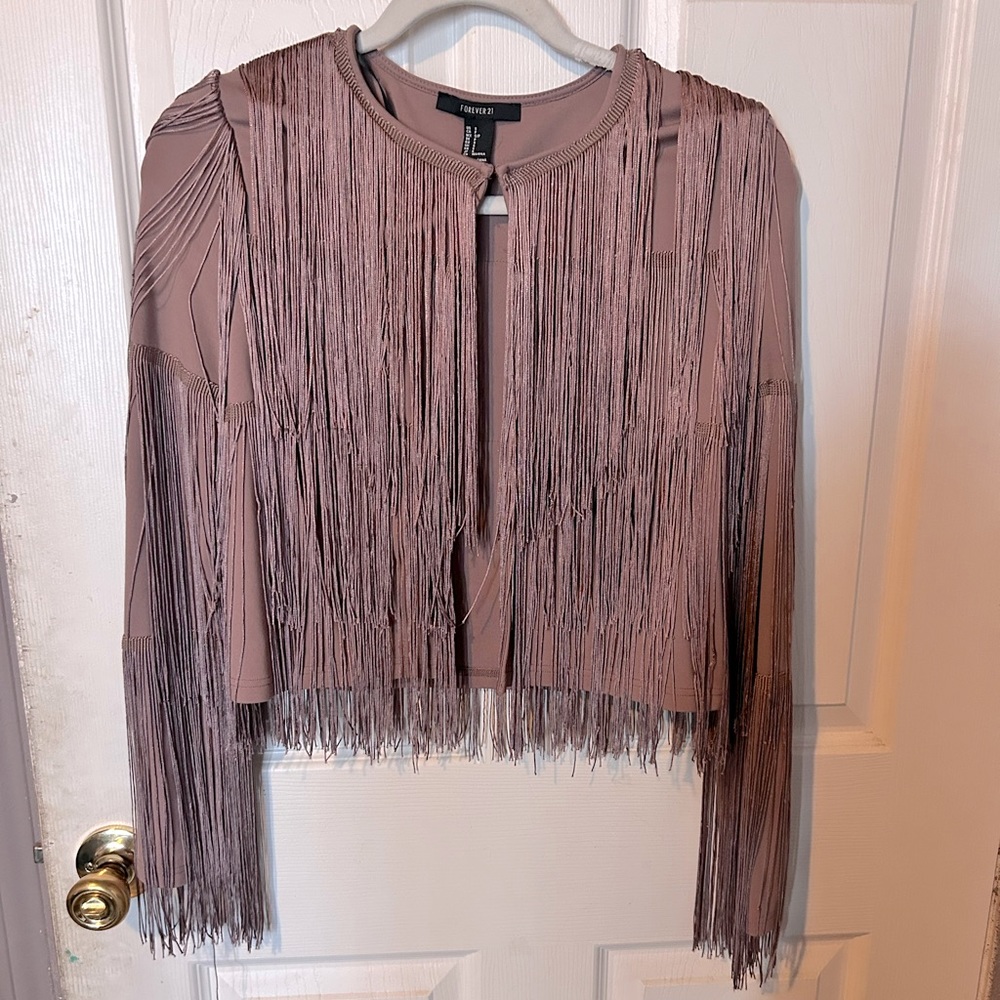 Forever 21 western fringe Jacket Juniors S small